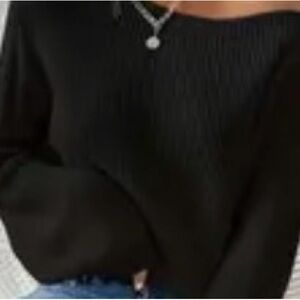 Elegant Black Women's Sweater